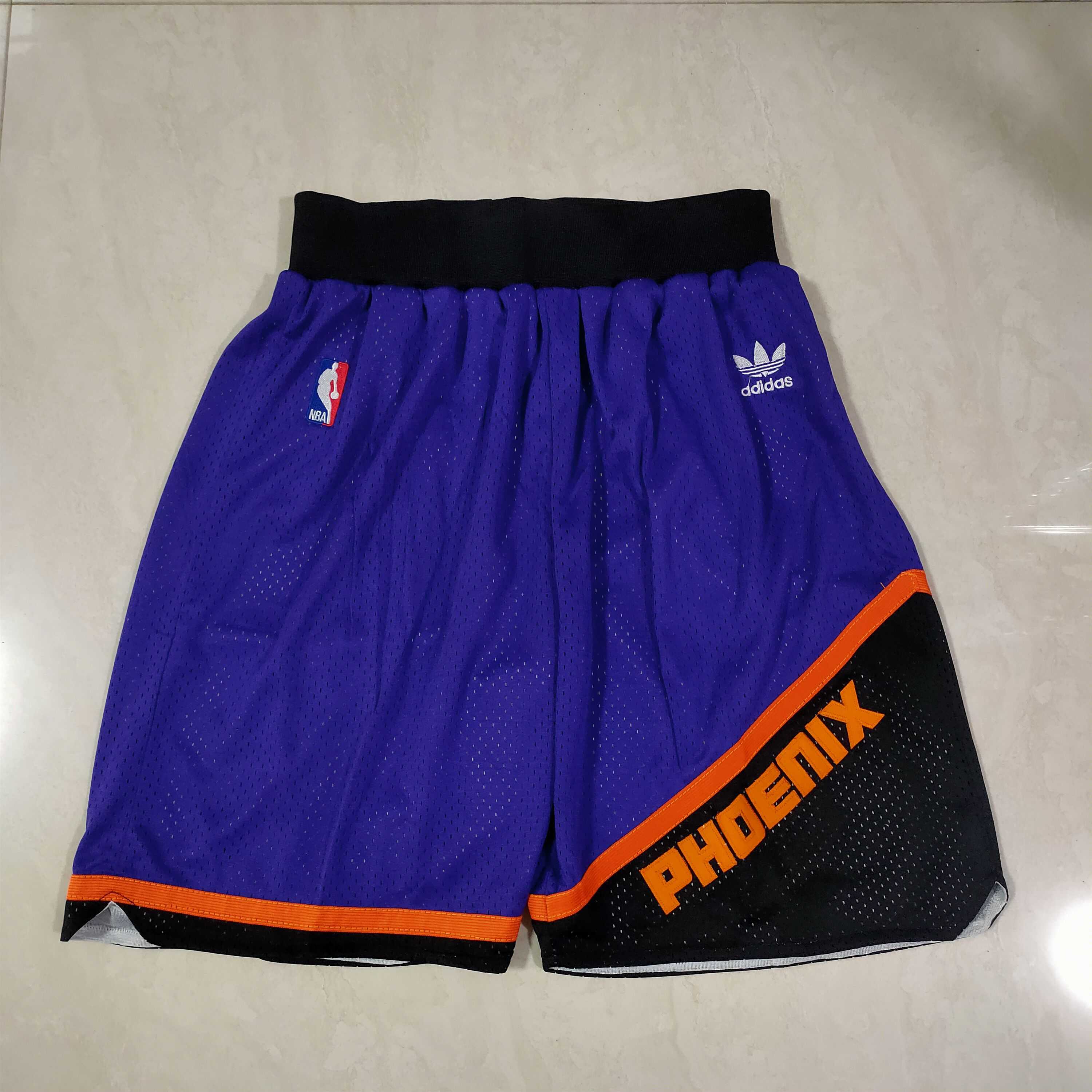 Men NBA Phoenix Suns Purple Shorts 0416